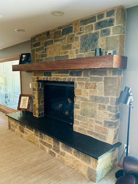 Fireplace redesign final result Fireplace redesign final result